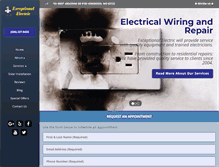 Tablet Screenshot of exceptionalelectric.com